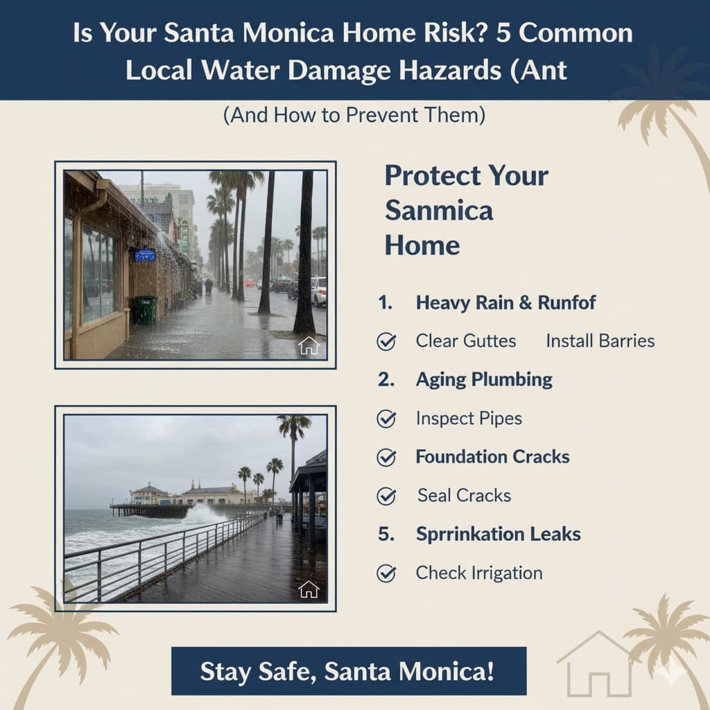 Is Your Santa Monica Home at Risk? 5 Common Local Water Damage Hazards (And How to Prevent Them)
